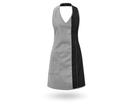 Primary image Ladies' apron  Teresa silvergrey/black