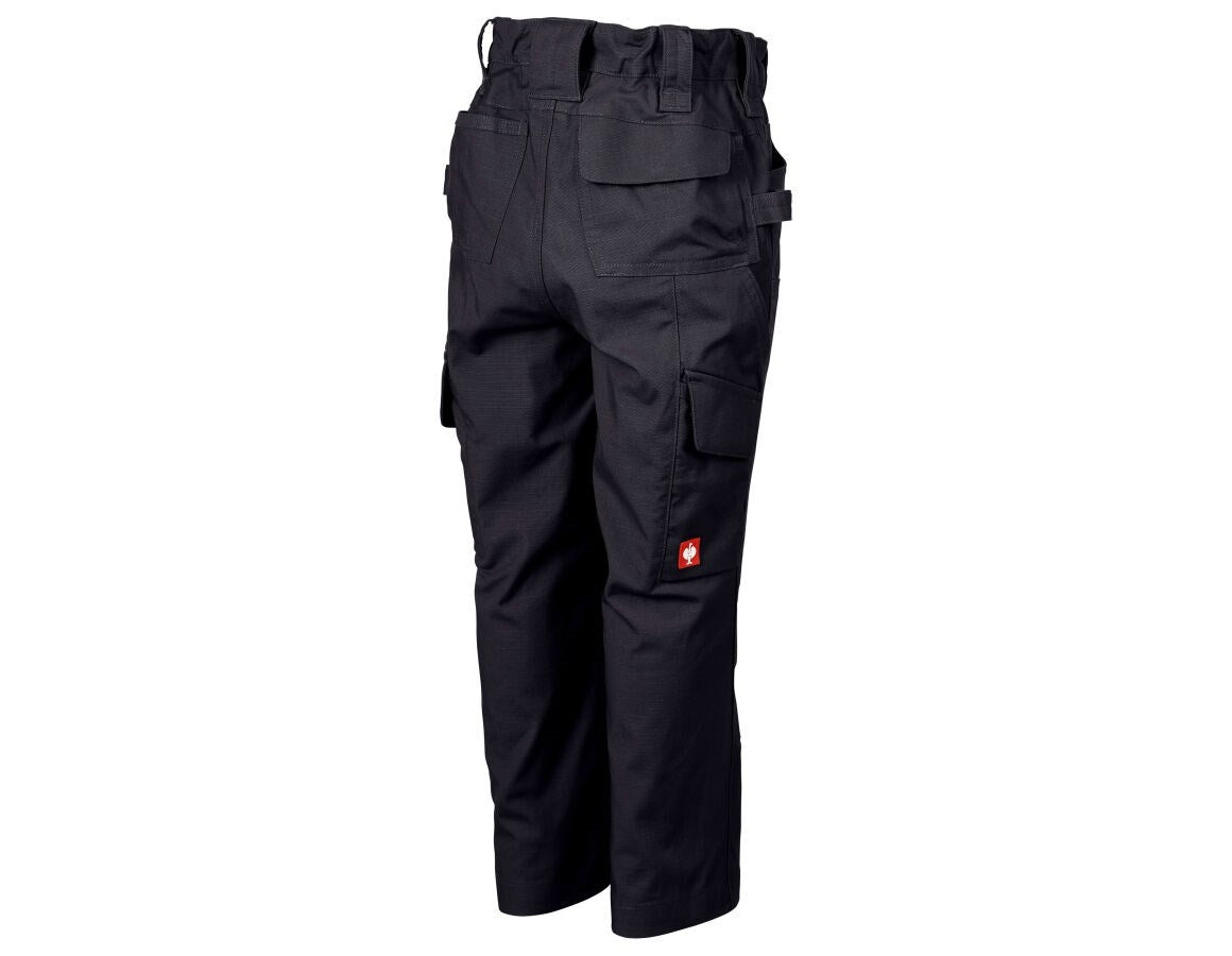 Secondary image Double Front trousers e.s.e:pic ripstop,children's black