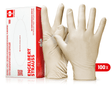 Primary image Disposable latex gloves, powder-free nature