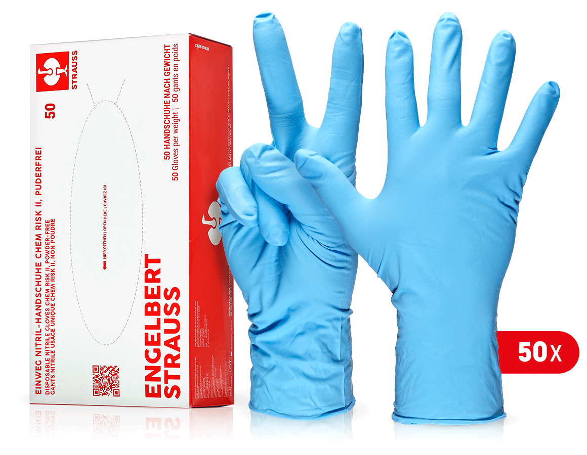 Primary image Disposable nitrile gloves Chem Risk II,powder-free 7