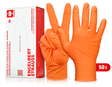 Primary image Disposable nitrile gloves Diamond, powder-free orange
