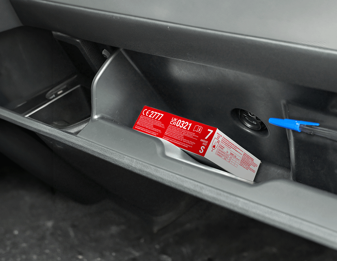 Additional image 2 Disposable nitrile gloves, powder-free, smart box black