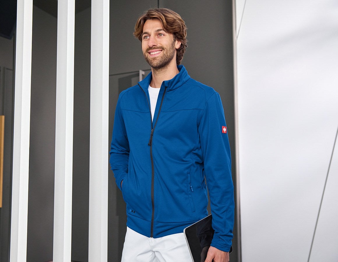 Main action image FIBERTWIN® clima-pro jacket e.s.motion 2020 gentianblue/graphite