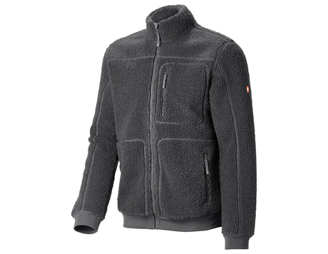 Primary image Faux fur jacket e.s.e:pic carbongrey