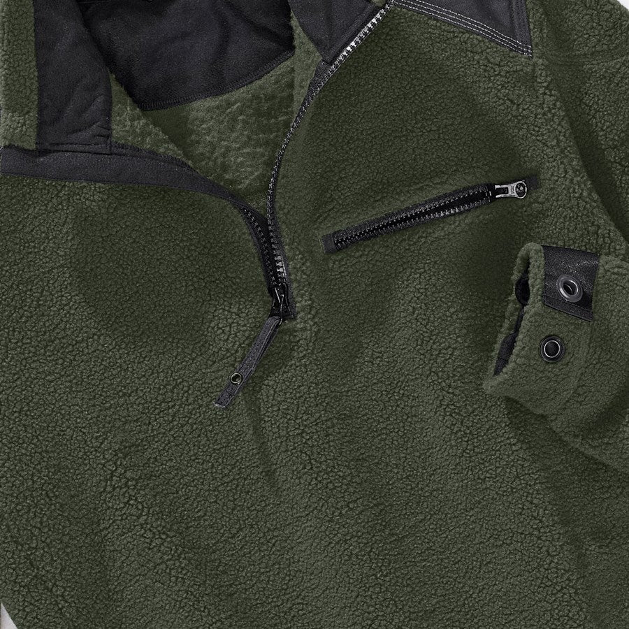 Detailed image Faux fur Troyer e.s.roughtough thyme