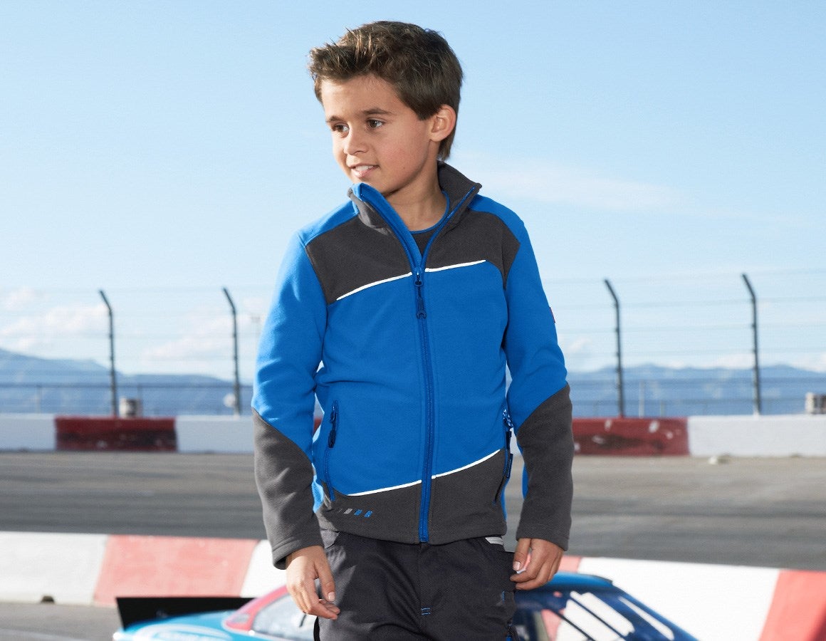 Main action image Fleece jacket e.s.motion 2020, children's gentianblue/graphite