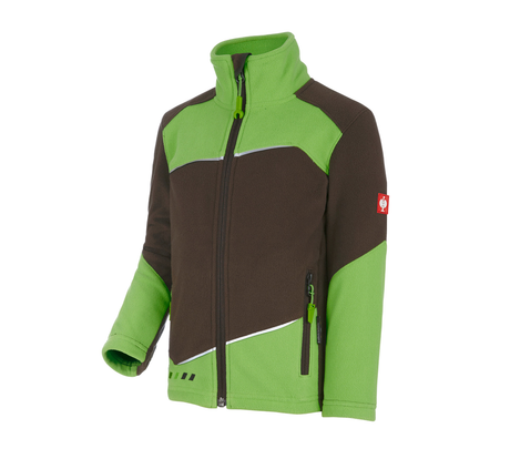 Primary image Fleece jacket e.s.motion 2020, children's chestnut/seagreen