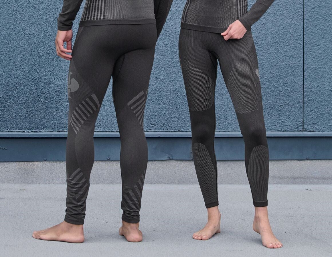 Additional image 2 Funct. long-pants e.s.trail seamless-warm, ladies' black/basaltgrey