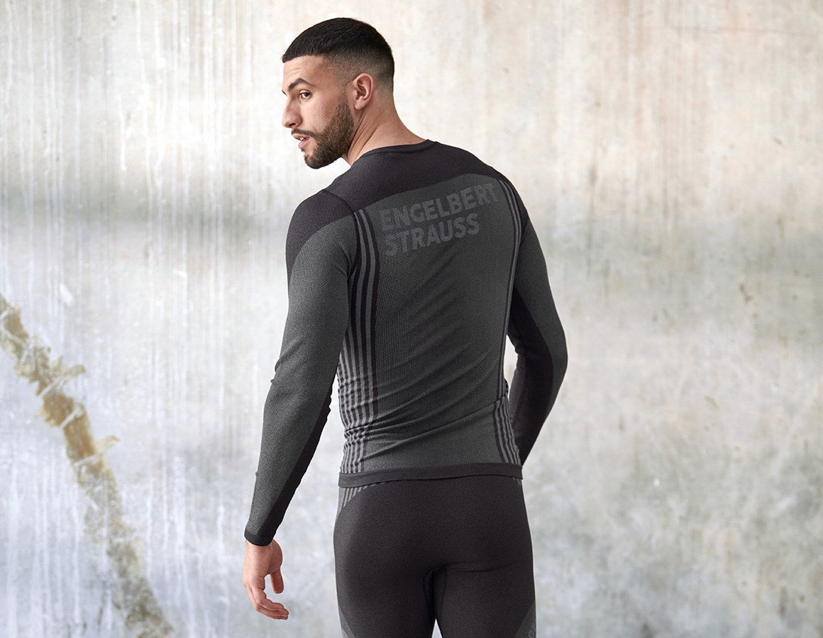 Additional image 1 Functional-longsleeve e.s.trail seamless - warm black/basaltgrey