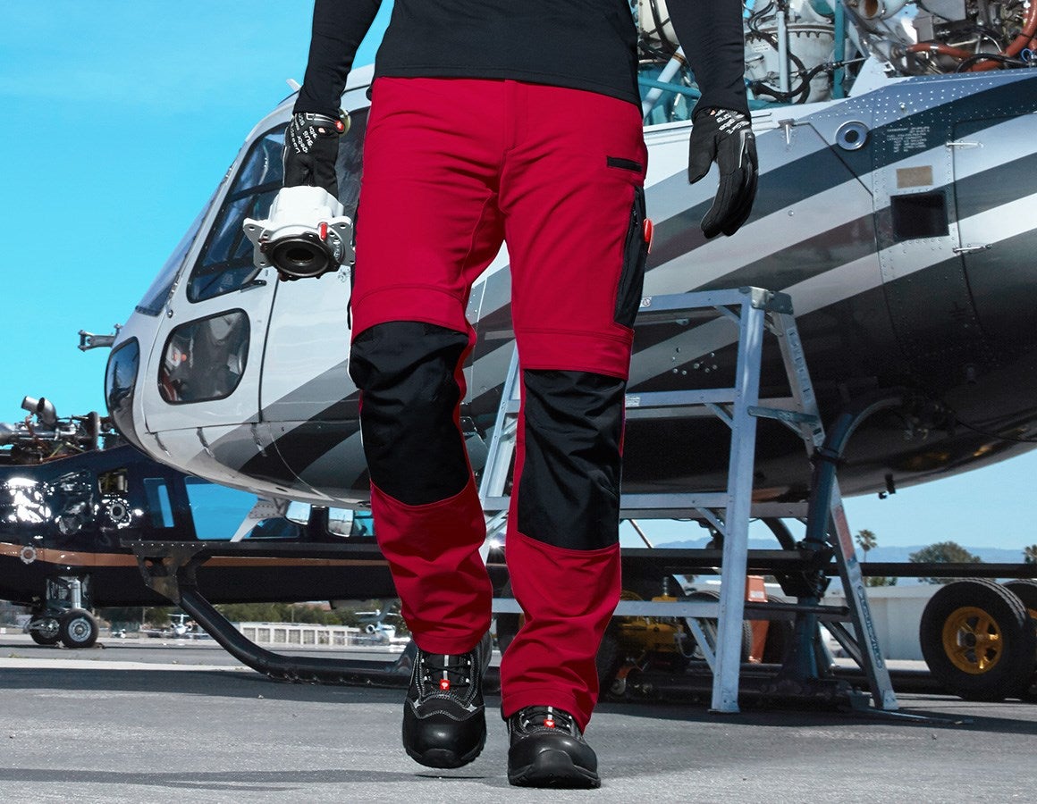 Main action image Functional trousers e.s.dynashield fiery red/black