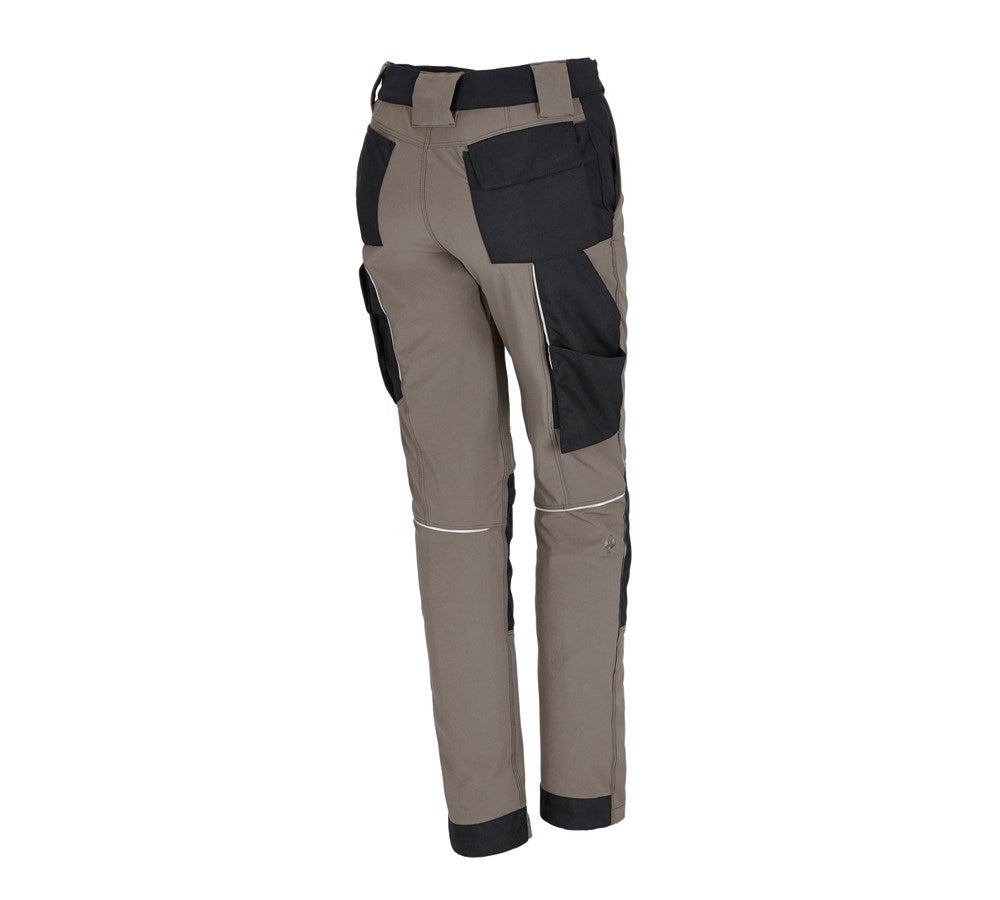 Secondary image Functional trousers e.s.dynashield, ladies' stone/black