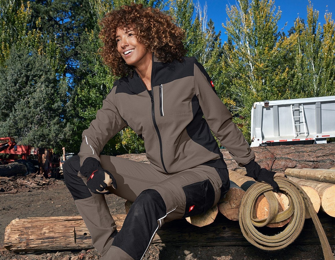 Main action image Functional jacket e.s.dynashield, ladies' stone/black