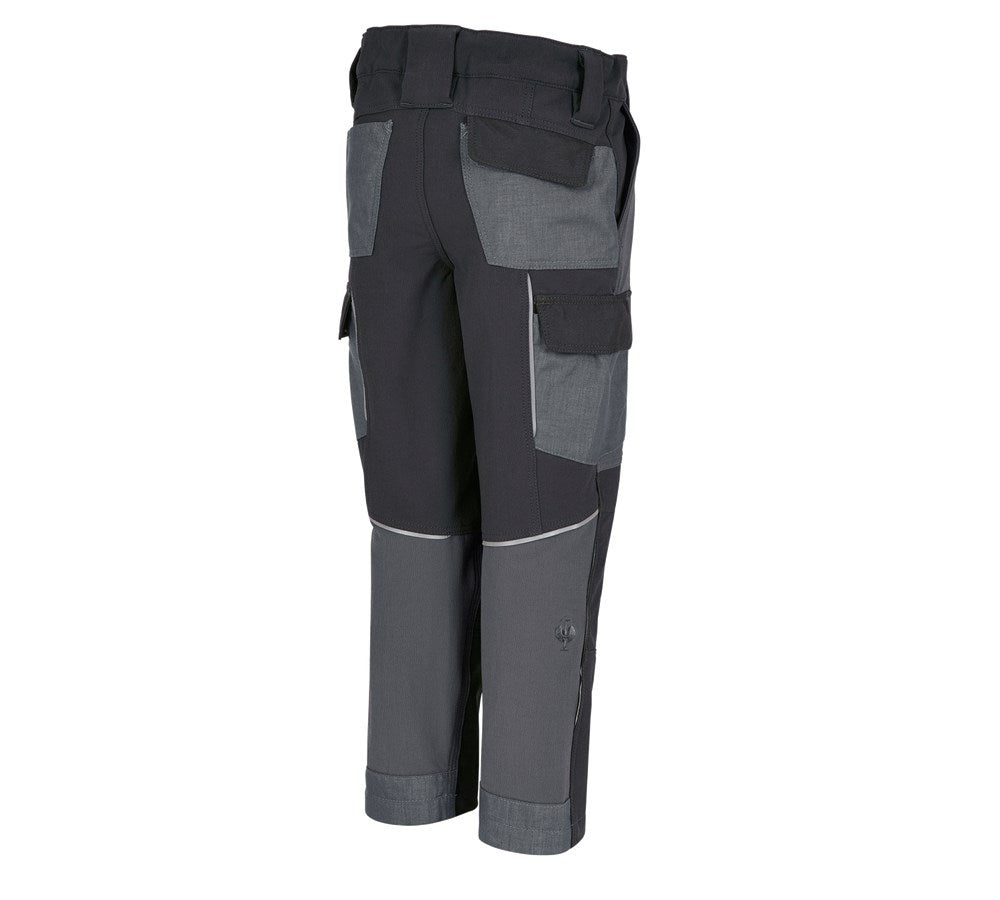 Secondary image Funct. cargo trousers e.s.dynashield, children's cement/graphite