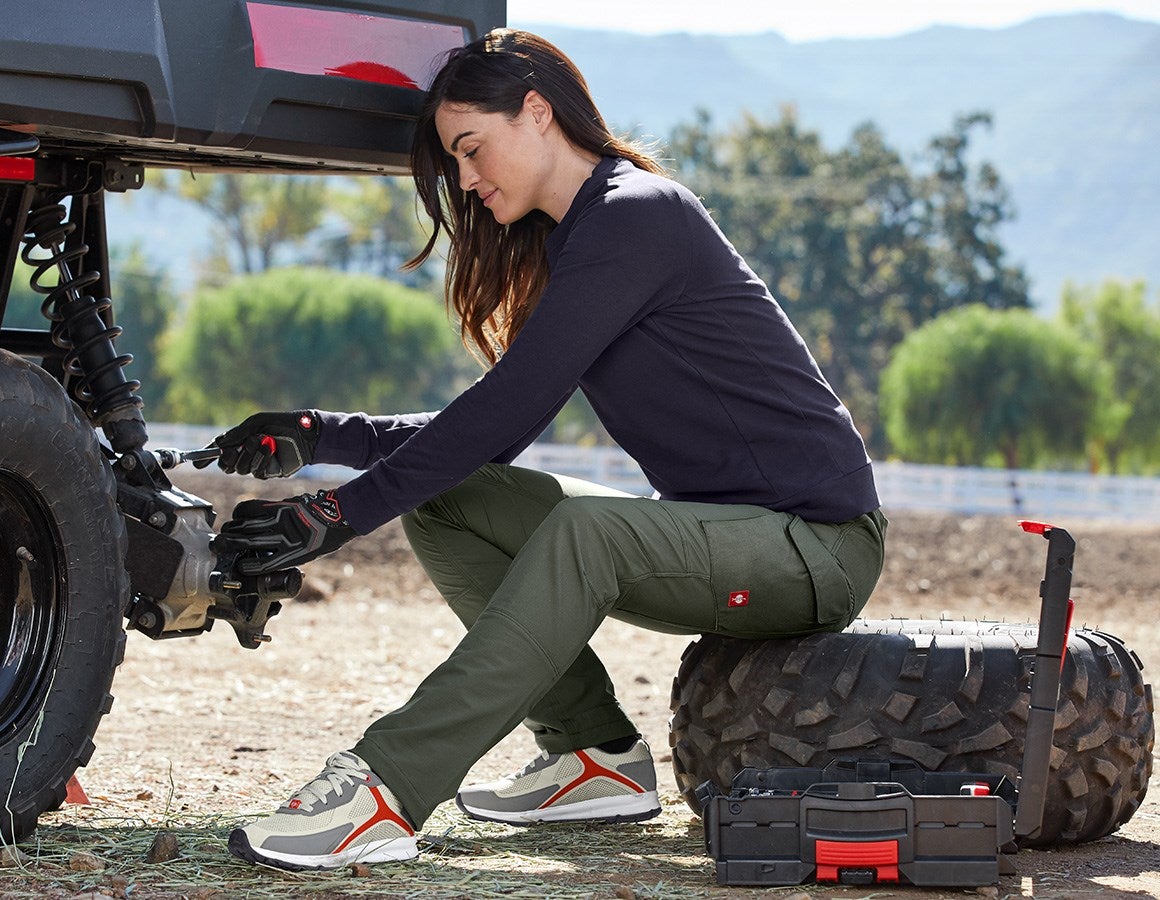 Additional image 3 Funct. cargo trousers e.s.dynashield solid, ladies thyme