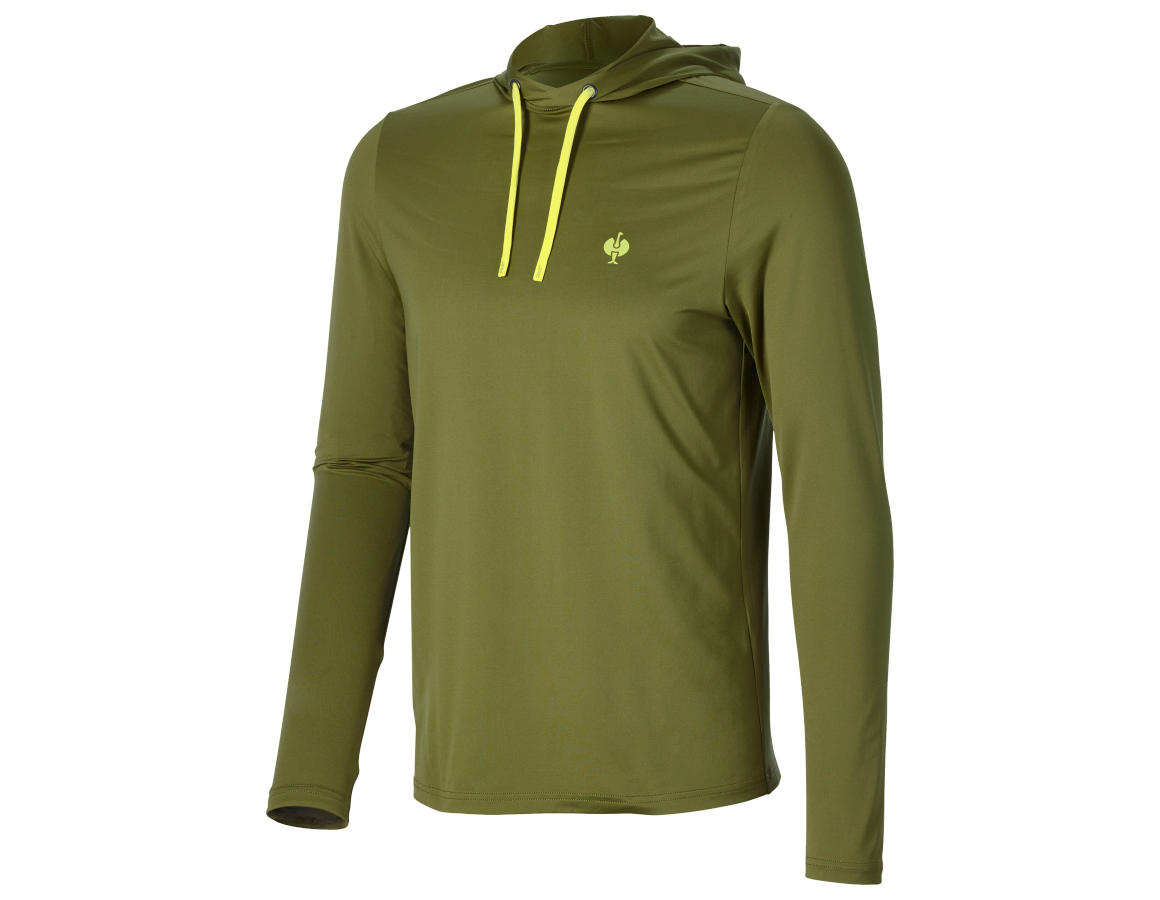 Primary image Functional hoody-longsleeve UV e.s.trail junipergreen/limegreen