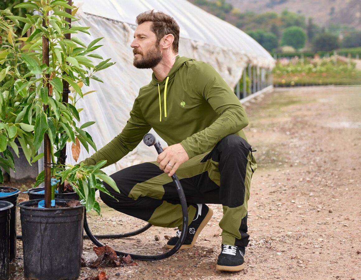 Additional image 2 Functional hoody-longsleeve UV e.s.trail junipergreen/limegreen