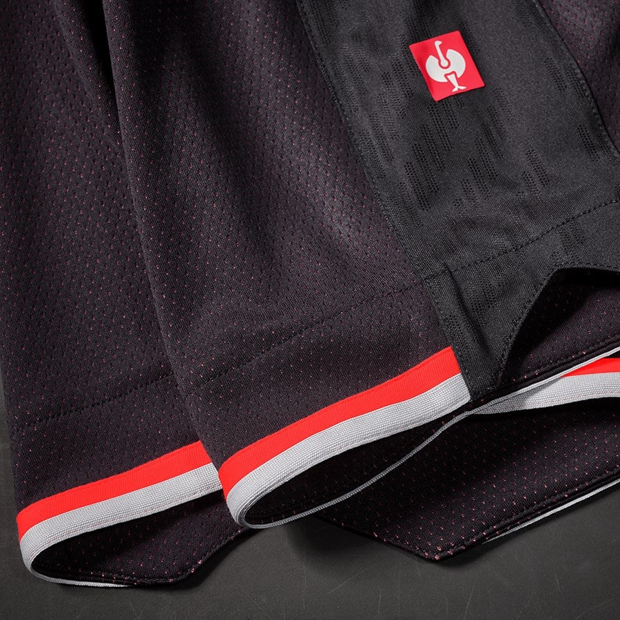 Detailed image Functional shorts e.s.ambition black/high-vis red