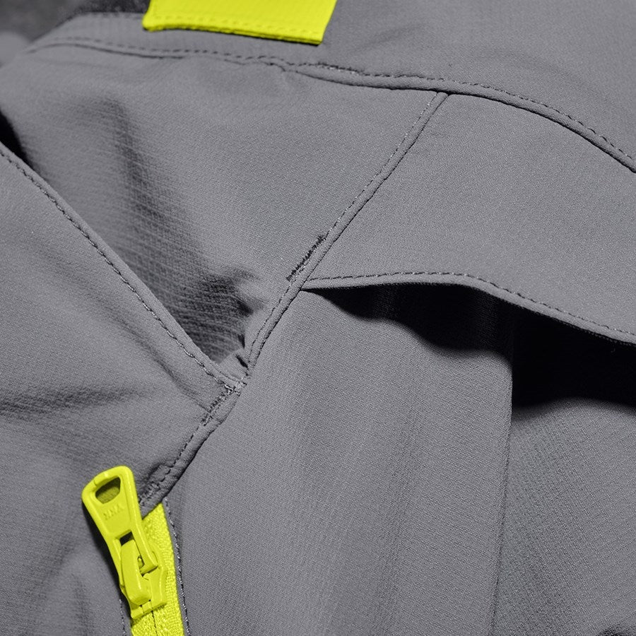 Detailed image Functional shorts e.s.trail, ladies' basaltgrey/acid yellow