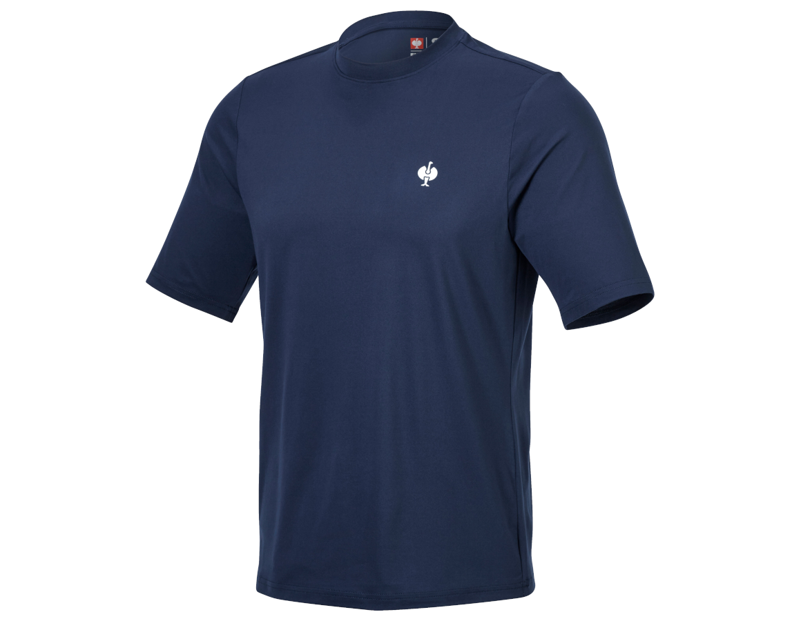 Primary image Functional t-shirt UV e.s.trail deepblue/white
