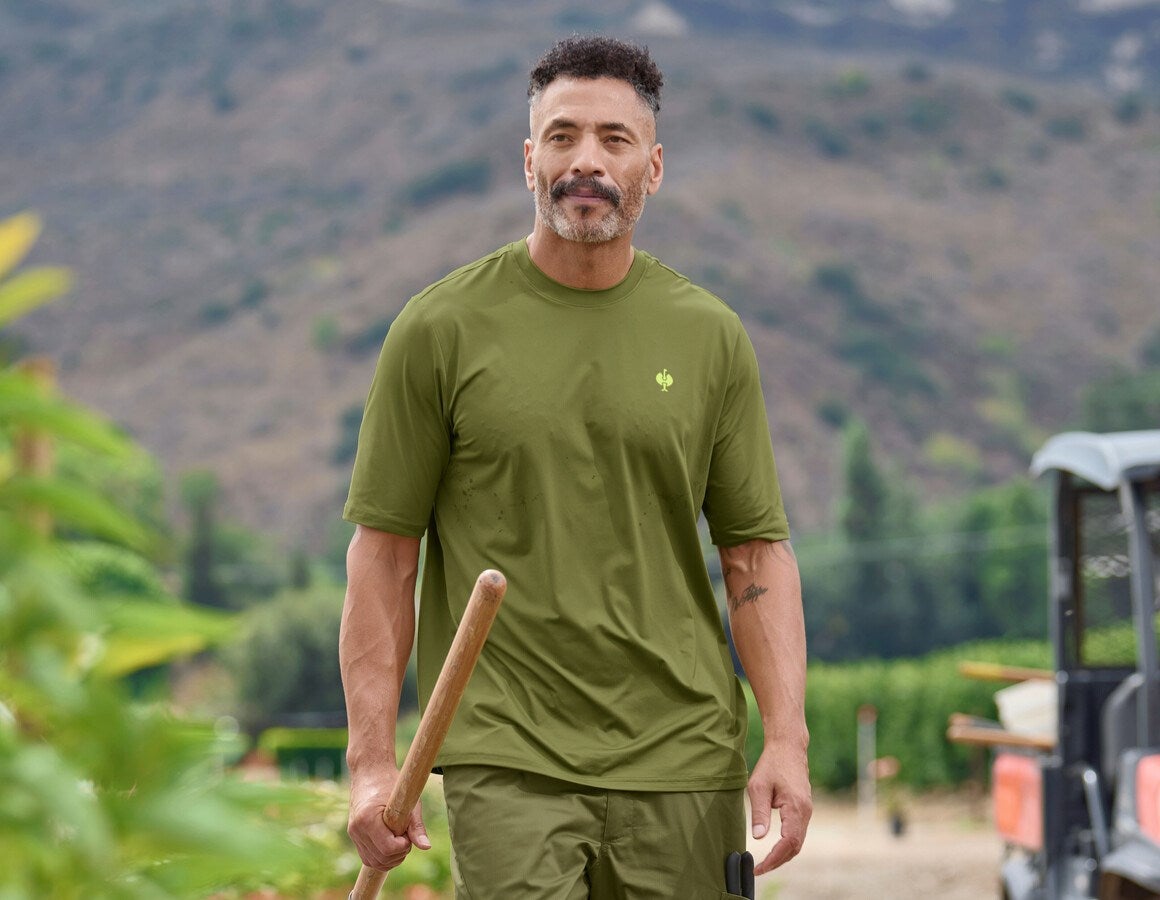 Main action image Functional t-shirt UV e.s.trail junipergreen/limegreen