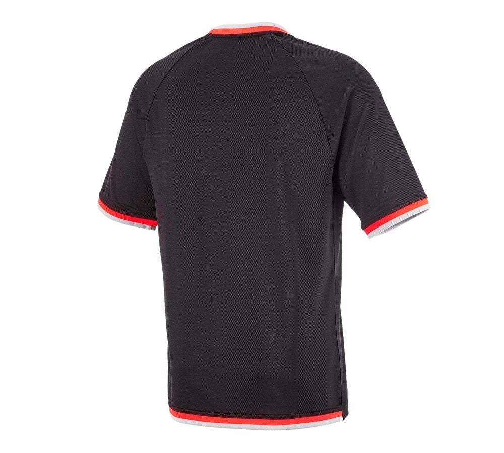 Secondary image Functional t-shirt e.s.ambition black/high-vis red