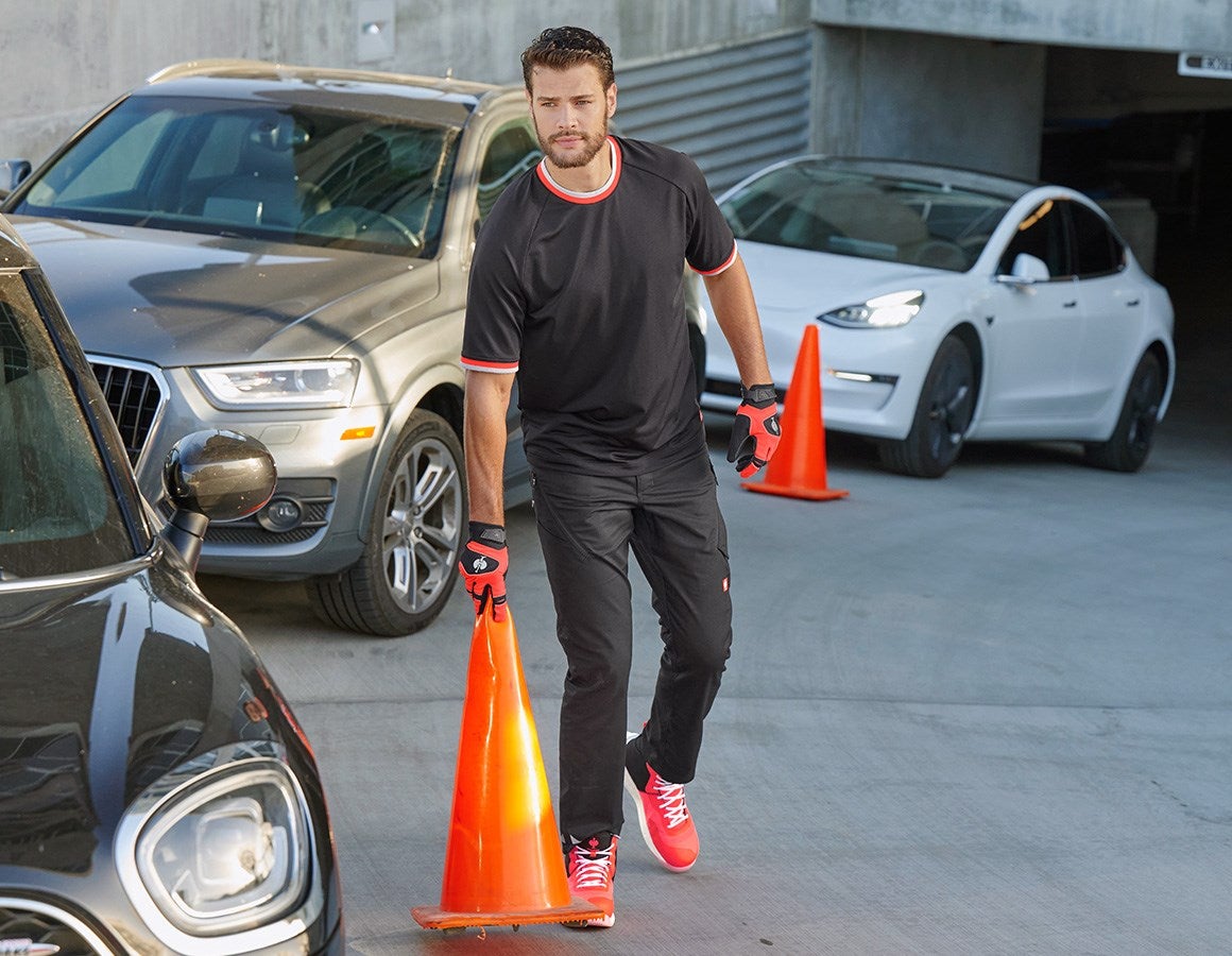 Additional image 2 Functional t-shirt e.s.ambition black/high-vis red