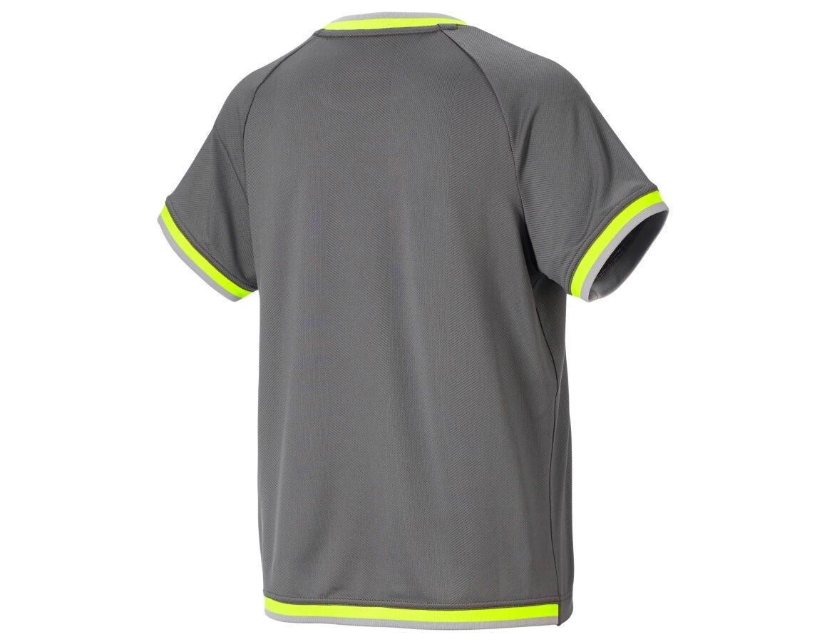 Secondary image Functional t-shirt e.s.ambition, ladies' anthracite/high-vis yellow