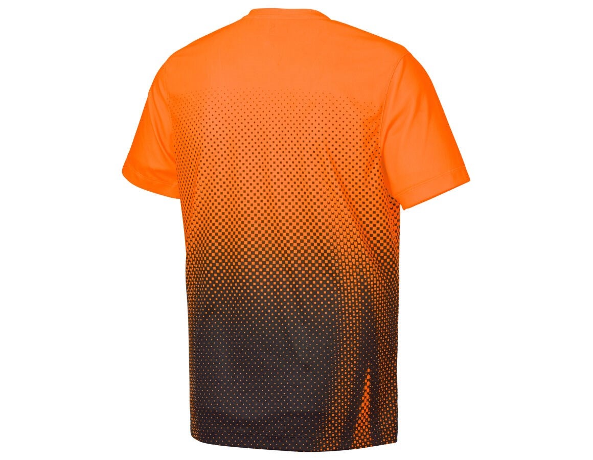 Secondary image Functional t-shirt e.s.t:aktik high-vis orange/black