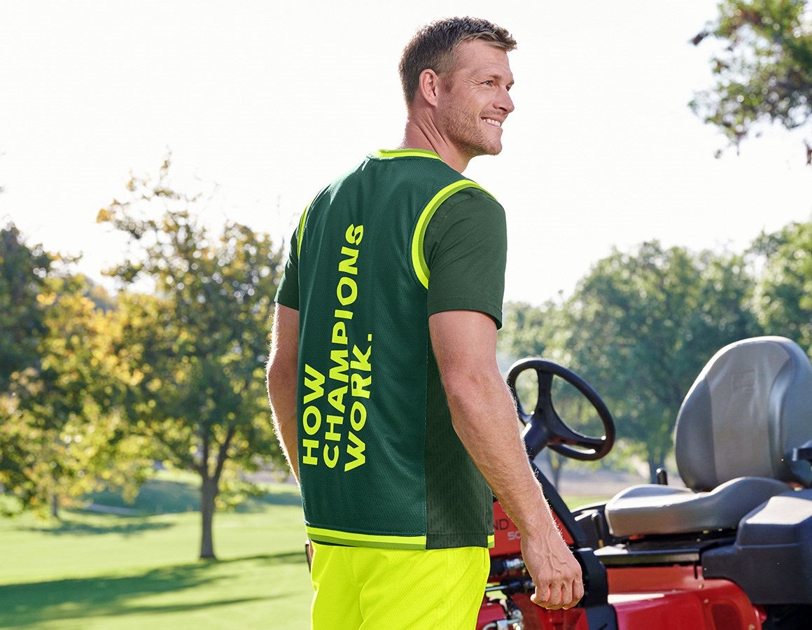 Additional image 1 Functional tank-shirt e.s.ambition green/high-vis yellow