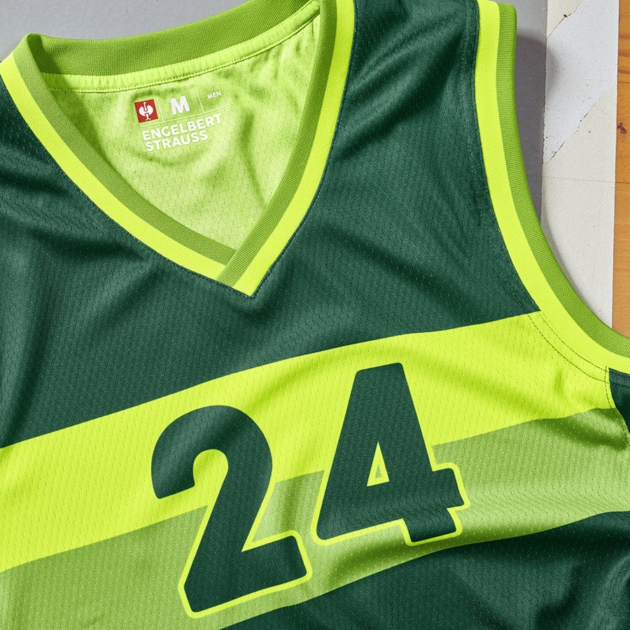 Detailed image Functional tank-shirt e.s.ambition green/high-vis yellow