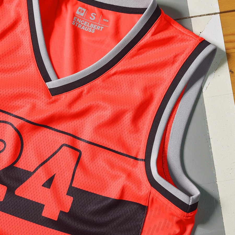 Detailed image Functional tank-shirt e.s.ambition high-vis red/black