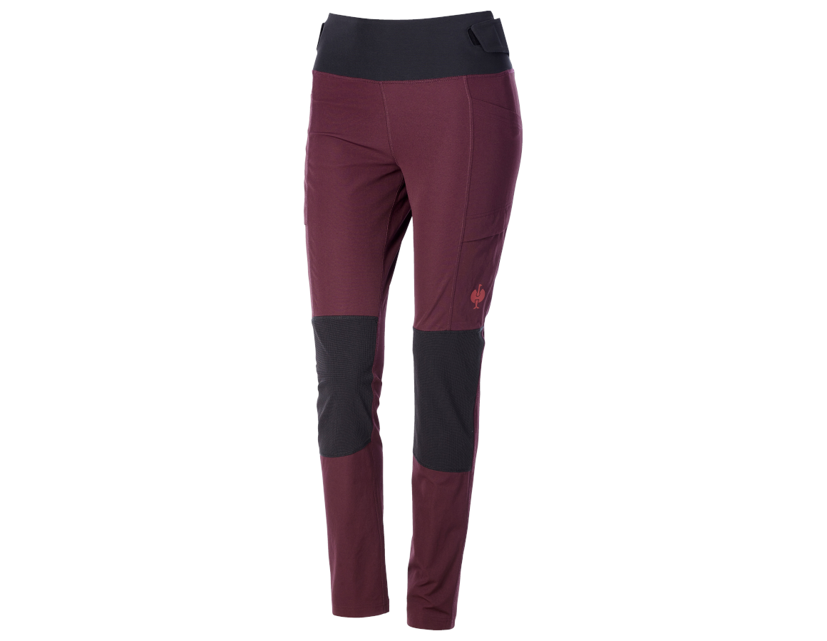 Primary image Functional tights e.s.trail, ladies' mahoganyred/opalred