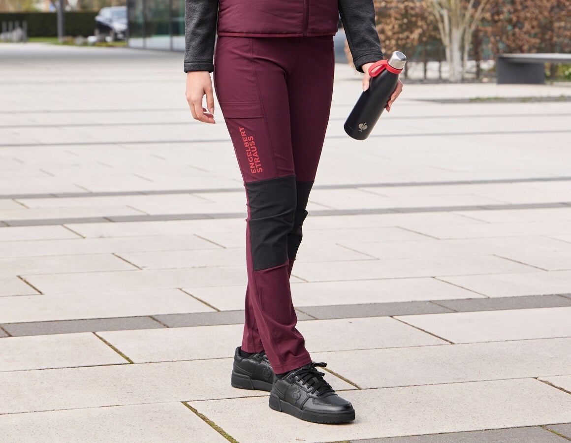 Main action image Functional tights e.s.trail, ladies' mahoganyred/opalred