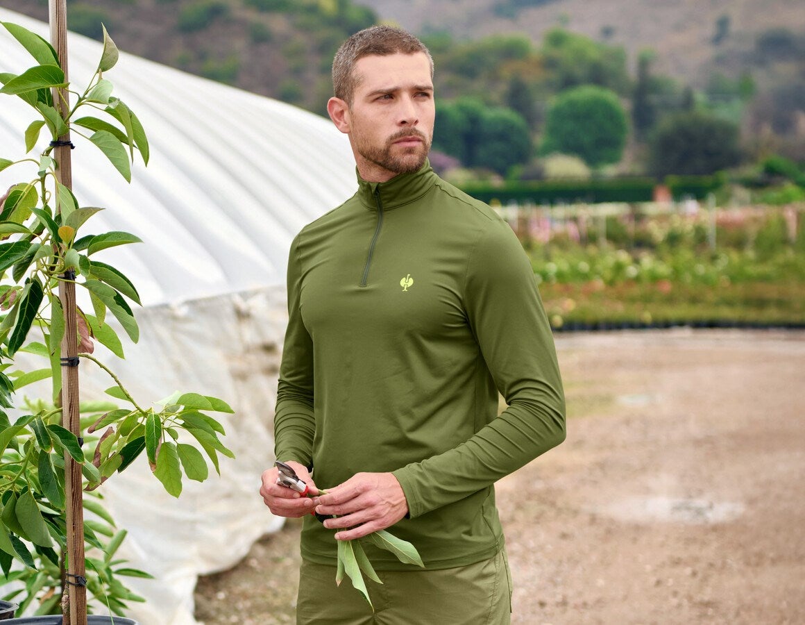 Main action image Functional troyer-longsleeve UV e.s.trail junipergreen/limegreen