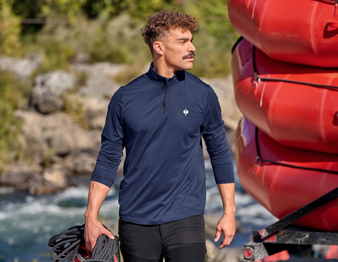 Main action image Functional troyer-longsleeve UV e.s.trail deepblue/white