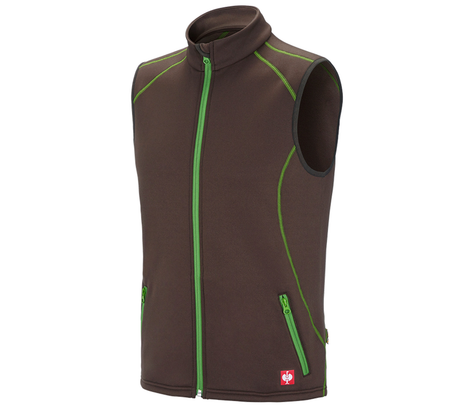 Primary image Function bodywarmer thermo stretch e.s.motion 2020 chestnut/seagreen