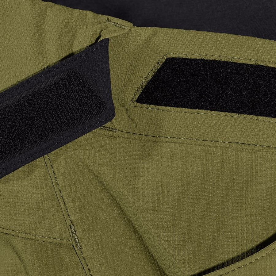 Detailed image Functional trousers e.s.trail, ladies' junipergreen/limegreen