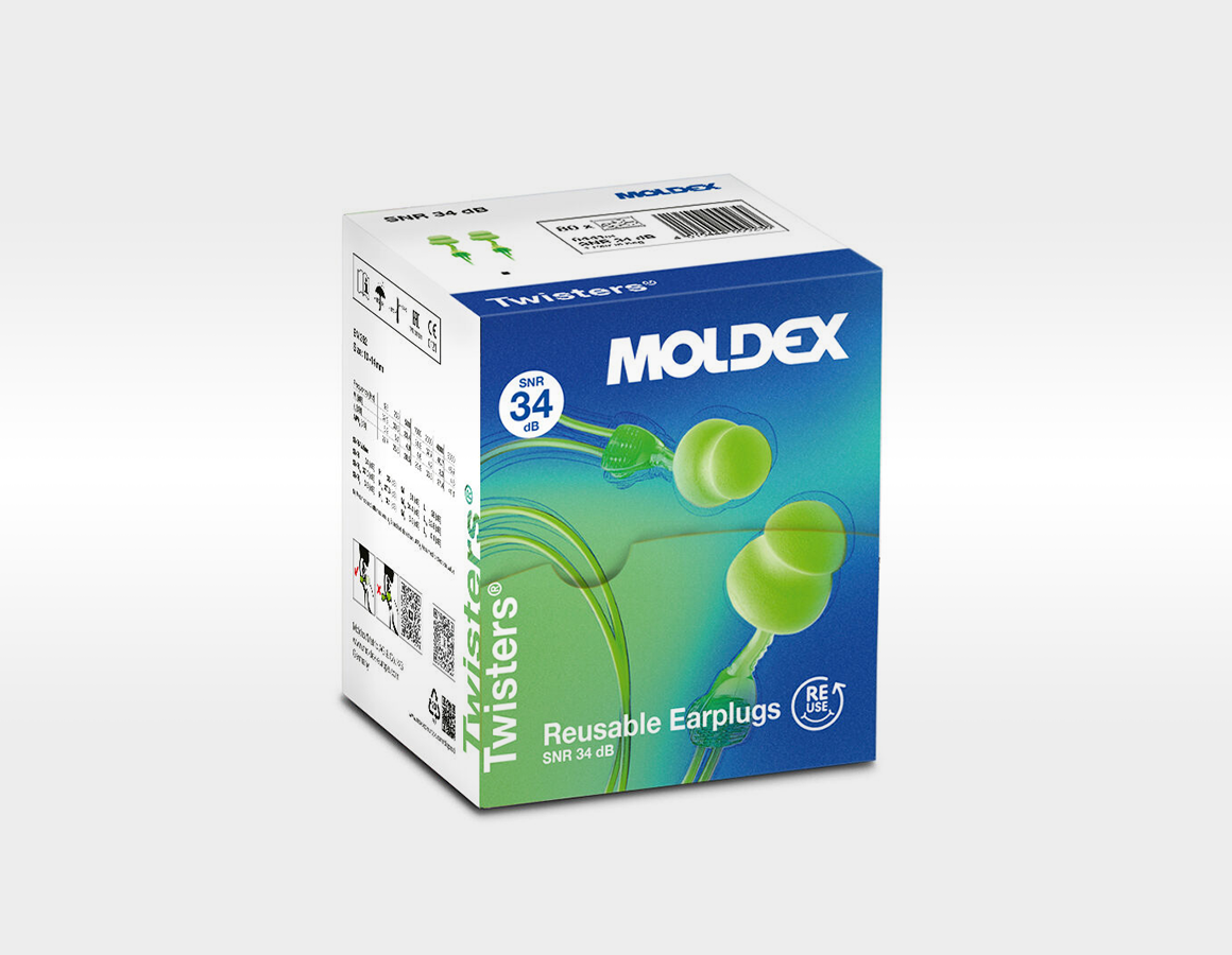 Additional image 2 Ear plugs Twisters green