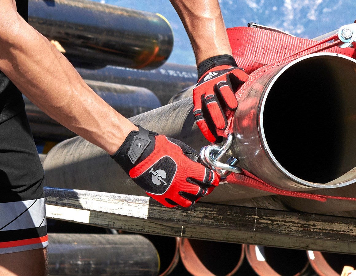 Additional image 2 Gloves e.s.ambition black/high-vis red