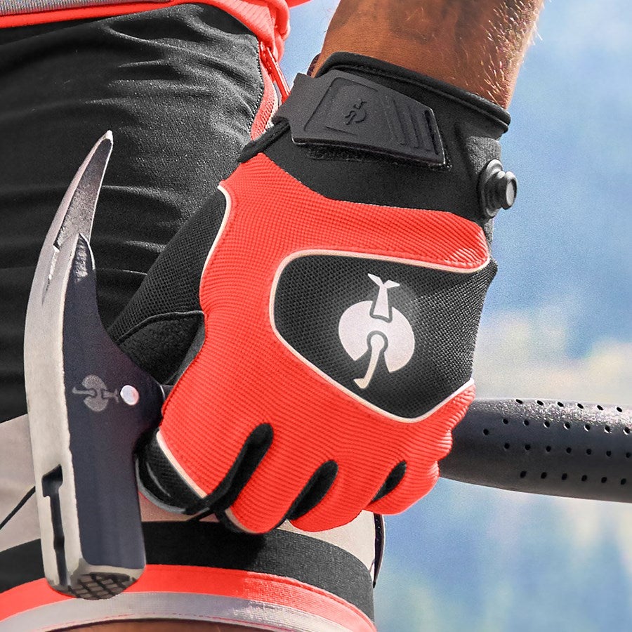 Detailed image Gloves e.s.ambition black/high-vis red