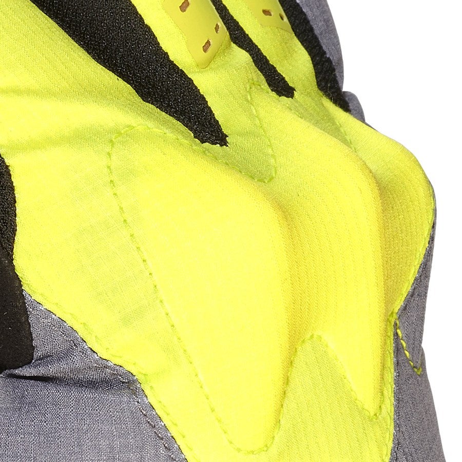 Detailed image Gloves e.s.trail, short acid yellow/basaltgrey/black