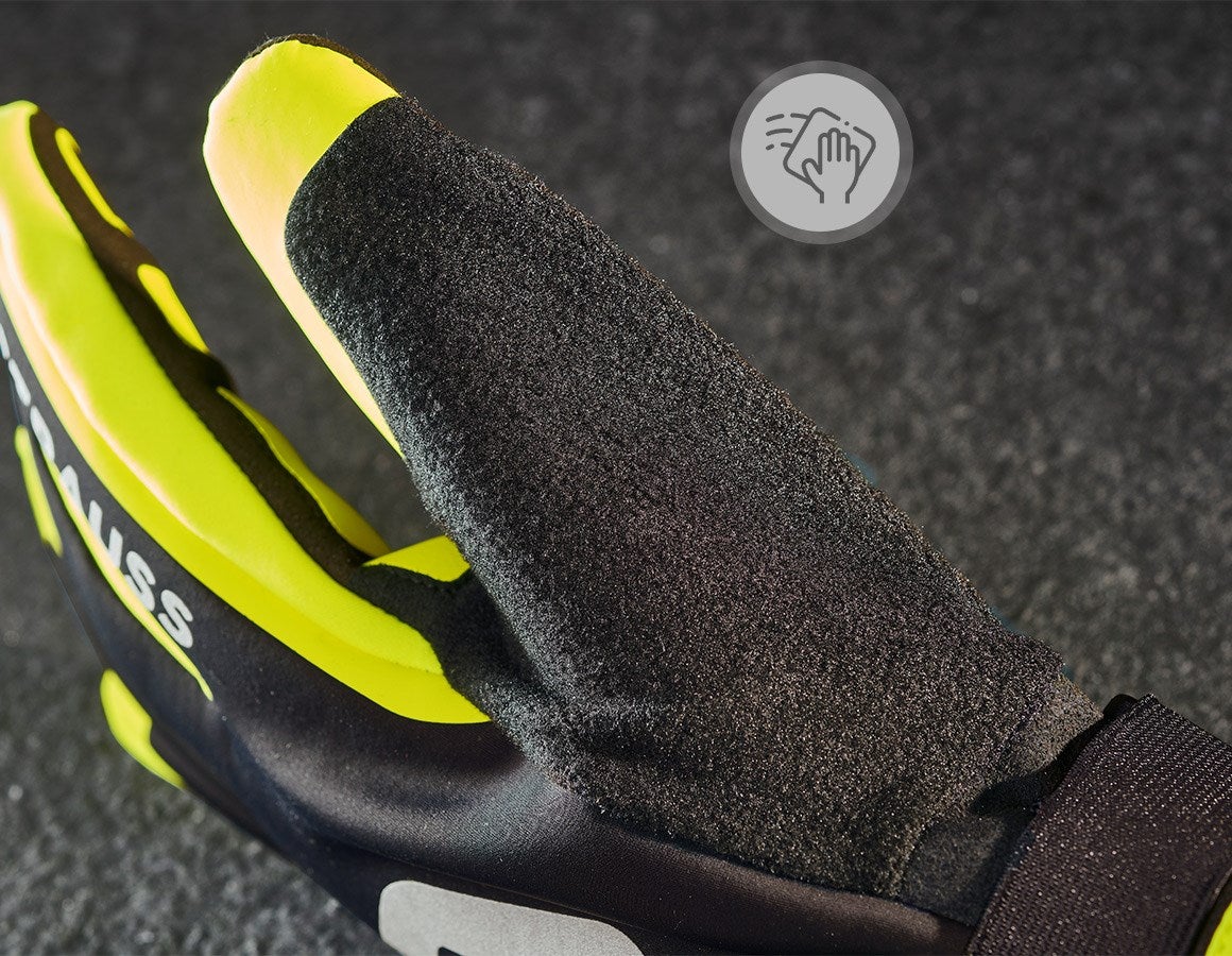 Additional image 1 Gloves e.s.trail winter black/acid yellow/basaltgrey