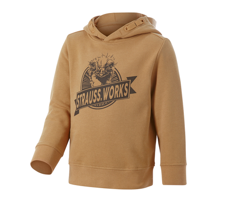 Primary image Hoody sweatshirt e.s.iconic works, children's almondbrown