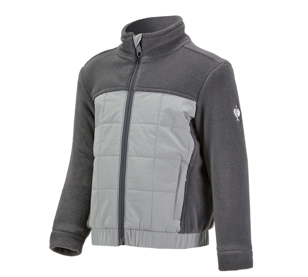 Primary image Hybrid fleece jacket e.s.concrete, children's anthracite/pearlgrey