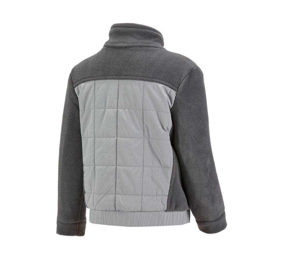 Secondary image Hybrid fleece jacket e.s.concrete, children's anthracite/pearlgrey