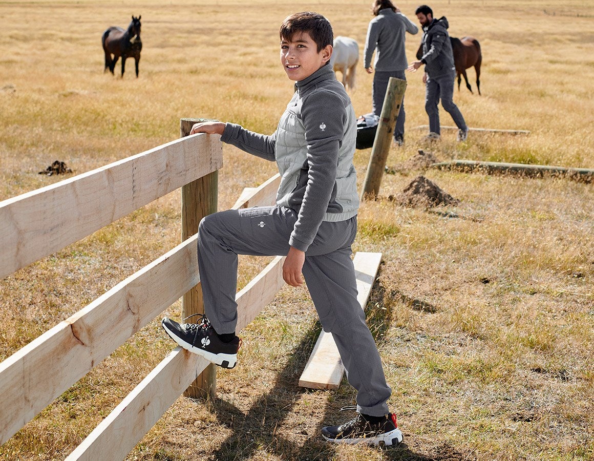 Additional image 1 Hybrid fleece jacket e.s.concrete, children's anthracite/pearlgrey
