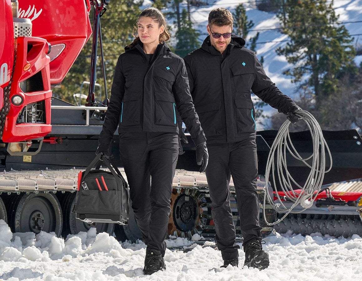 Additional image 3 Hybrid functional trousers e.s.trail, ladies' black/lapisturquoise