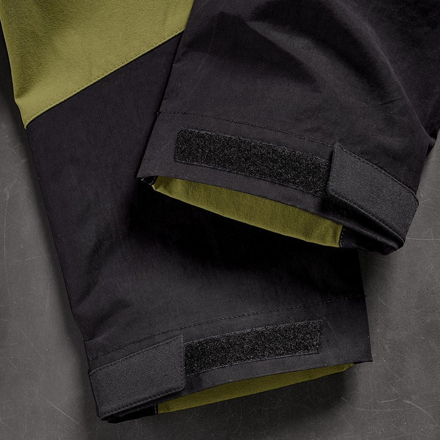 Detailed image Hybrid functional trousers e.s.trail, ladies' junipergreen/limegreen