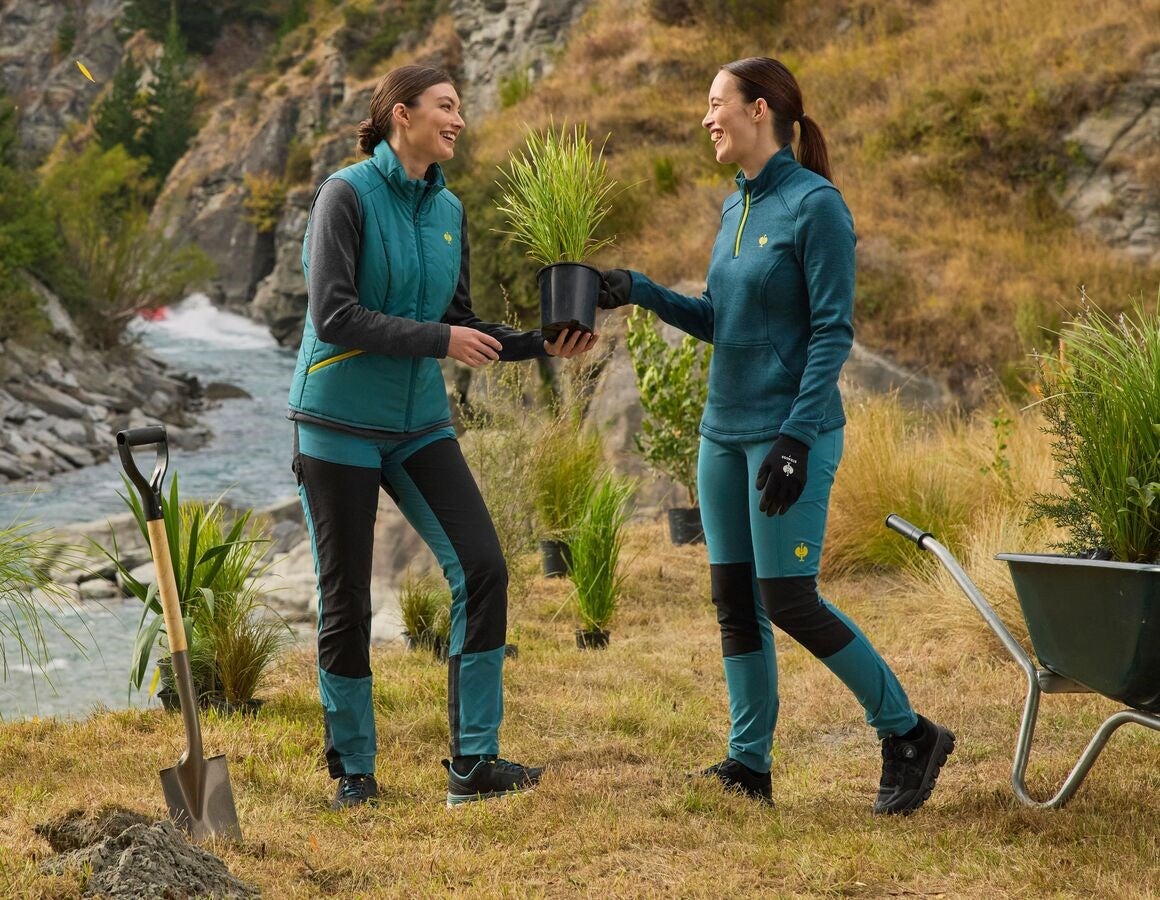 Additional image 2 Hybrid functional trousers e.s.trail, ladies' emeraldgreen/chromeyellow