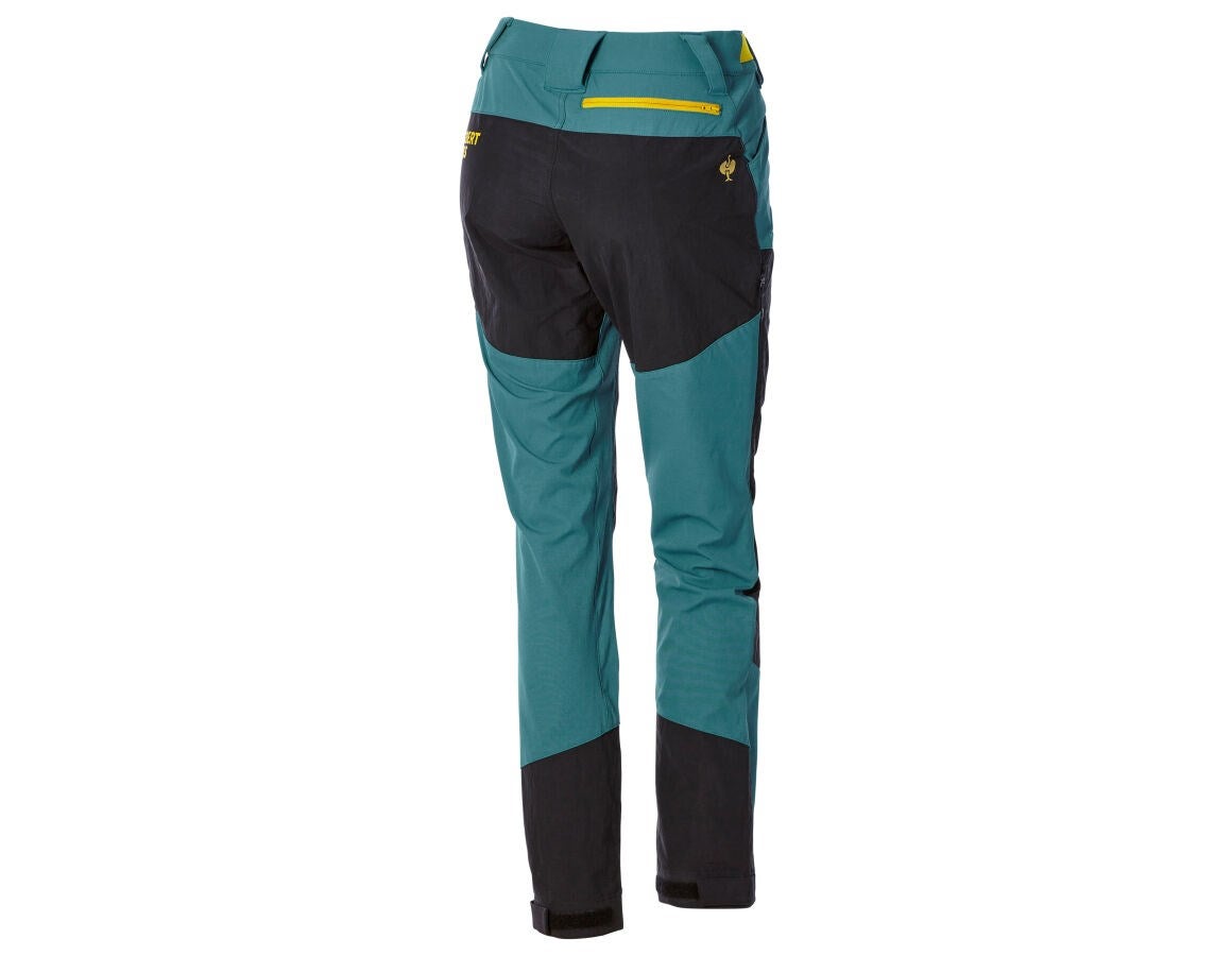 Secondary image Hybrid functional trousers e.s.trail, ladies' emeraldgreen/chromeyellow